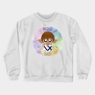 Proud to be Finnish (Sleepy Forest Creatures) Crewneck Sweatshirt